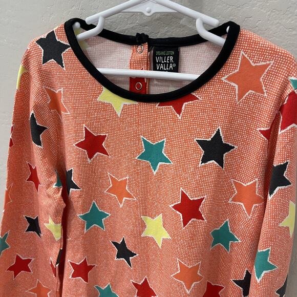 Villervalla Orange Star Long Sleeve Dress - Picture 2 of 9